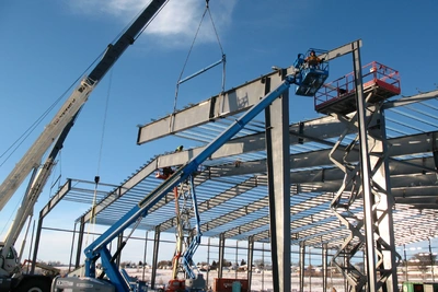 Steel building construction